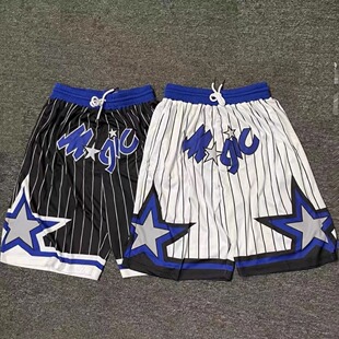 魔术队刺绣篮球短裤复古球裤美式高街风男女潮流运动裤速干训练裤