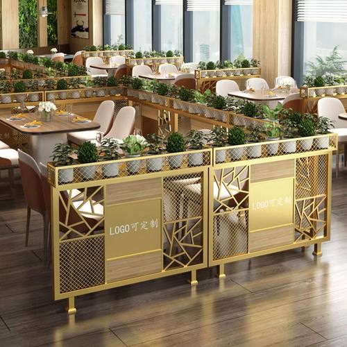 餐厅隔断围栏铁艺卡座矮