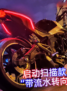 适用于摩托车450SR流水转向灯250NK改装饰尾灯400NK机车led灯条