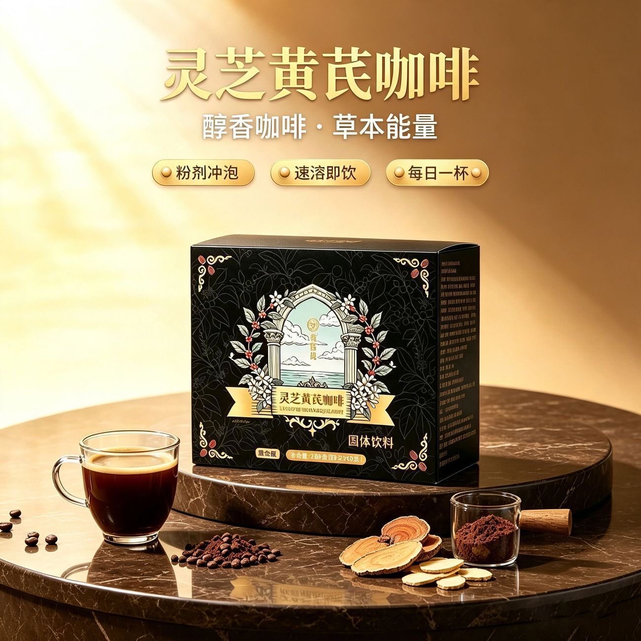 无糖精的零食品小糖人可以吃灵芝黄芪咖啡粉固体饮料速溶办公早餐