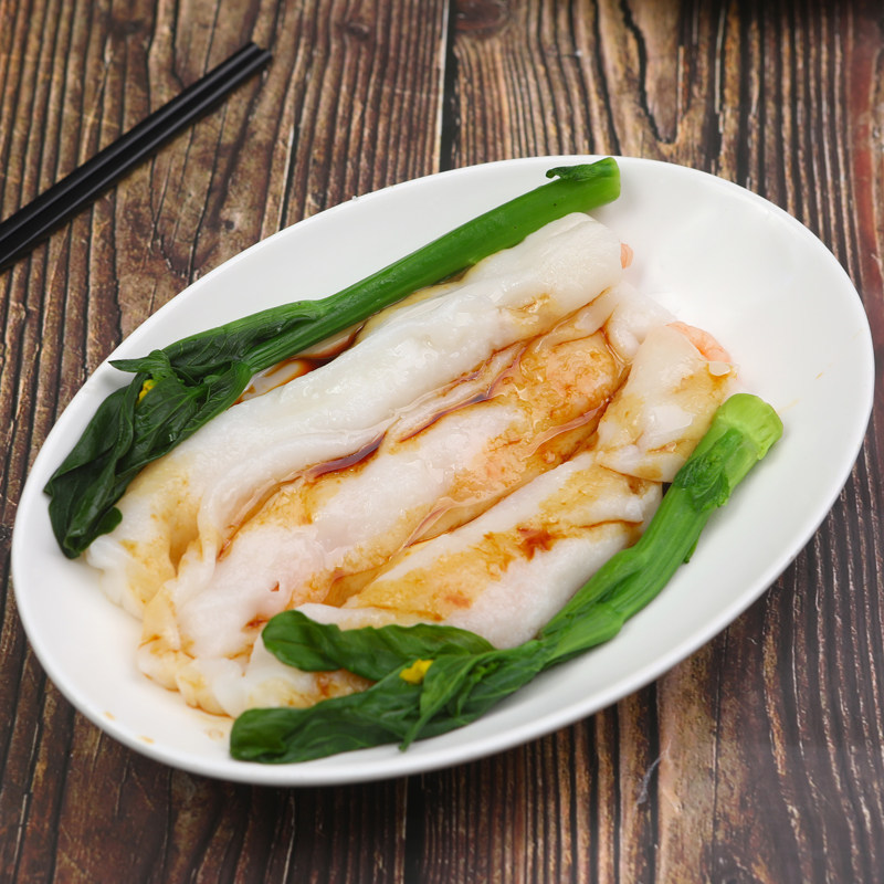 虾仁鲜虾肠粉广式早茶手工制作速冻食品粤式港式早餐店点心165g装