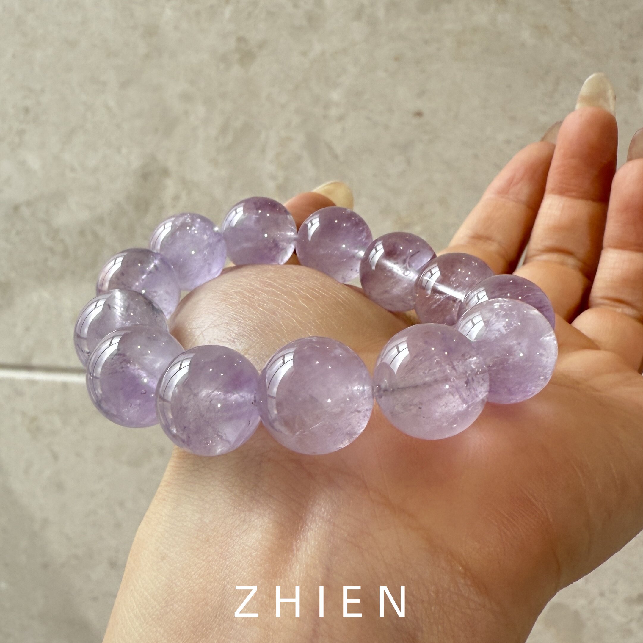 天然紫水晶手串女薰衣草梦幻手链