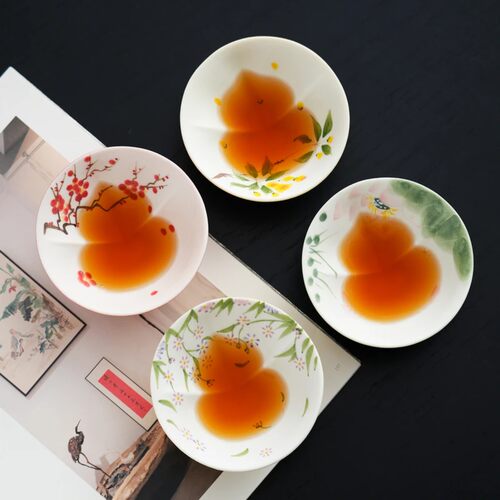 手绘葫芦乾坤杯陶瓷主人杯单杯茶盏个人专用茶碗功夫茶品茗杯