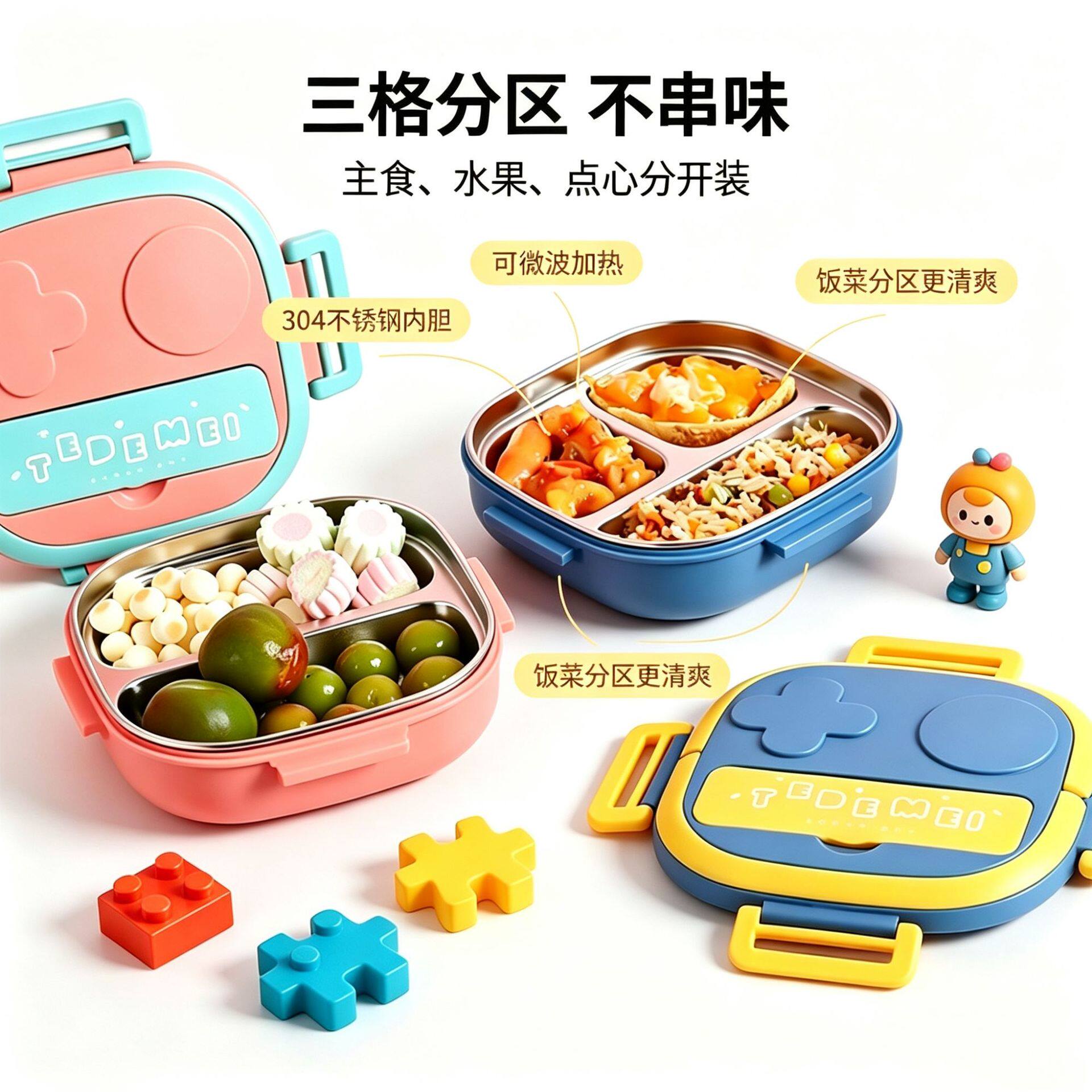 儿童保鲜盒小辅食分装学