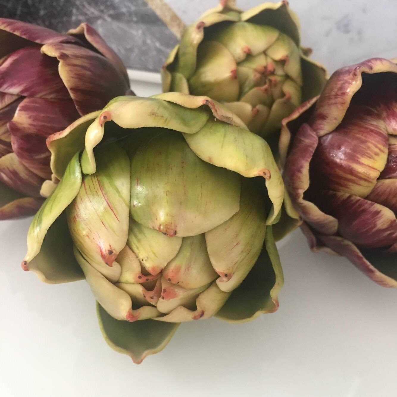 仿真花 多肉绿植凤梨头 盆栽装饰样板房道具 朝鲜蓟餐厅摆设 高档