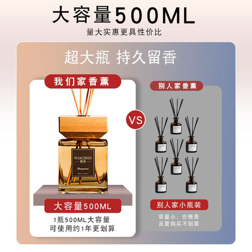 WIACHNN/蕙秀 500ML星级酒店香薰家用卧室内持久留香厕所香氛