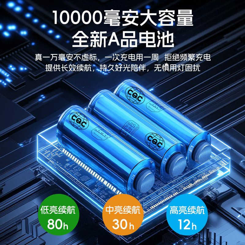 充插两用护眼台灯超大长