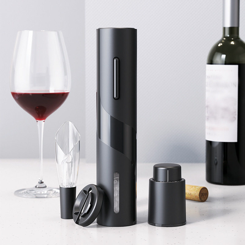 2024新款红酒开瓶器套装 多功能礼盒套装塑料电动红酒开瓶器套装