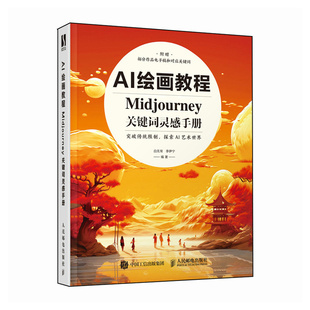 AI绘画教程 Midjourney关键词灵感手册 白无常ai绘图教程书AI绘画软件入门教程mj关键词灵感图集AI
