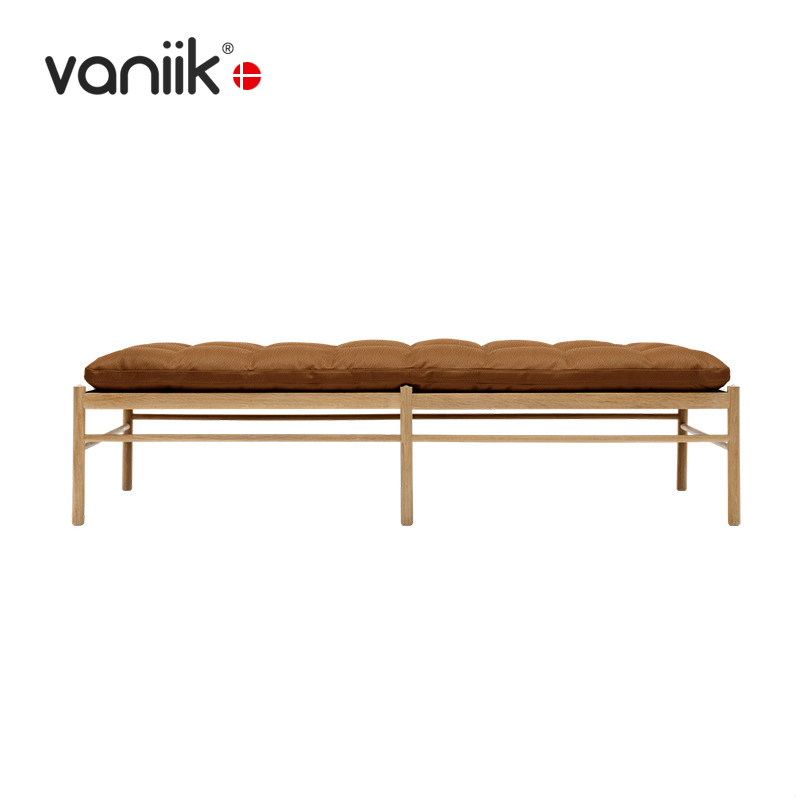 vaniik/北欧极简客厅阳台休闲长凳 OW150 实木办公室午休床