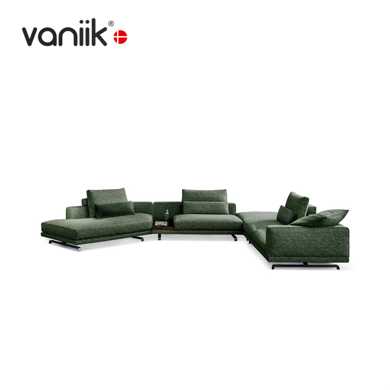 vaniik/意式简约大平层客厅休闲舒适弧形Octave组合转角多人沙发