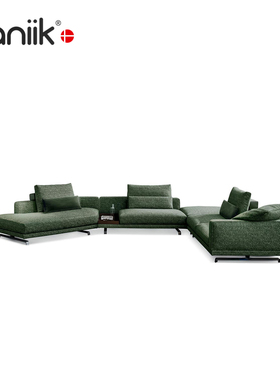 vaniik/意式简约大平层客厅休闲舒适弧形Octave组合转角多人沙发
