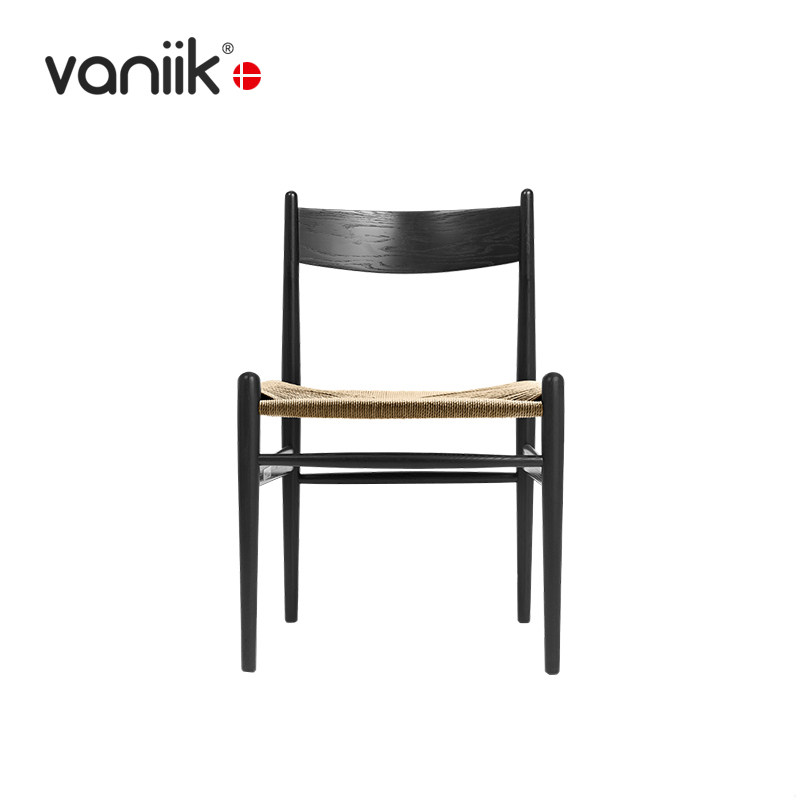 vaniik实木北欧餐椅办公椅