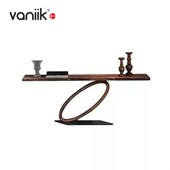 意式 轻奢艺术设计玄关台 Italia vaniik Tour 边桌边几玻璃桌