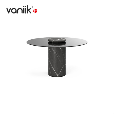 vaniik/ 简约轻奢大理石客厅圆形Castore dining table餐桌