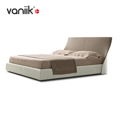 vaniik北欧轻奢皮革软垫床