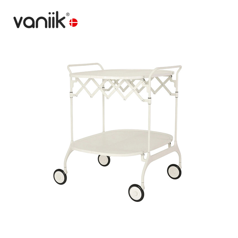 vaniik/艺术创意设计折叠小推车边几Gaston移动整理置物架