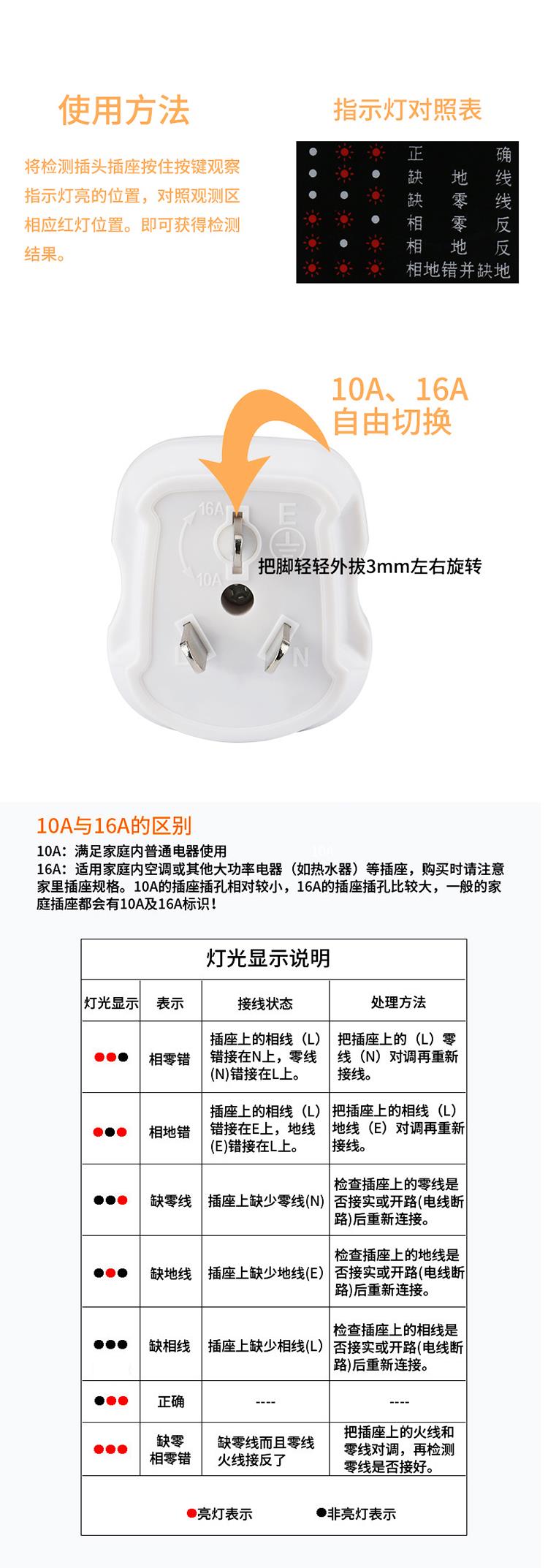 Kiểm tra sự cố mất điện với công cụ điện quang Công cụ dò tìm rò rỉ pha 10a / 16a - Thiết bị & dụng cụ dong ho do ap suat