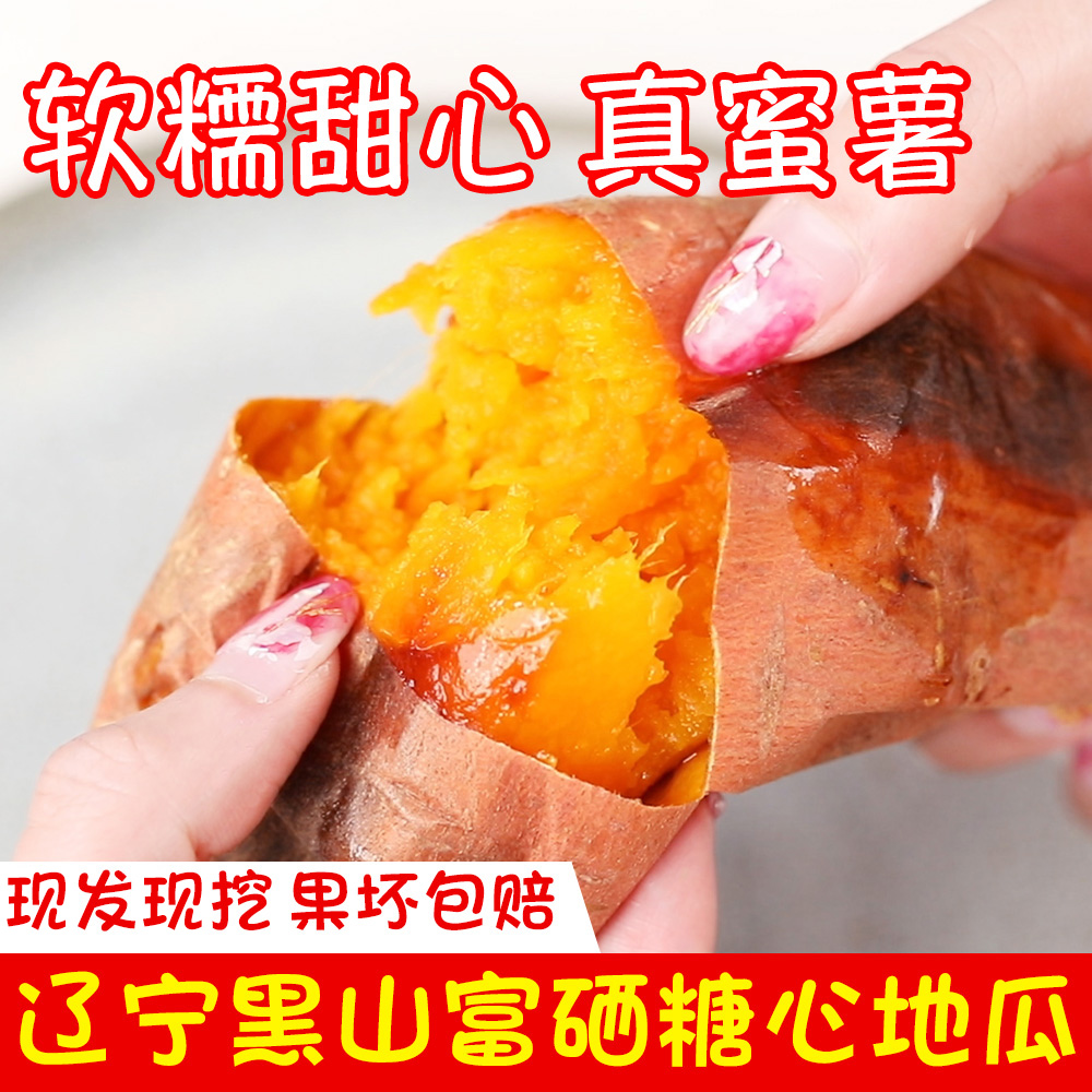 黑山烟薯25地瓜红蜜薯糖心红薯板粟薯新鲜农家自种5斤沙地大番薯