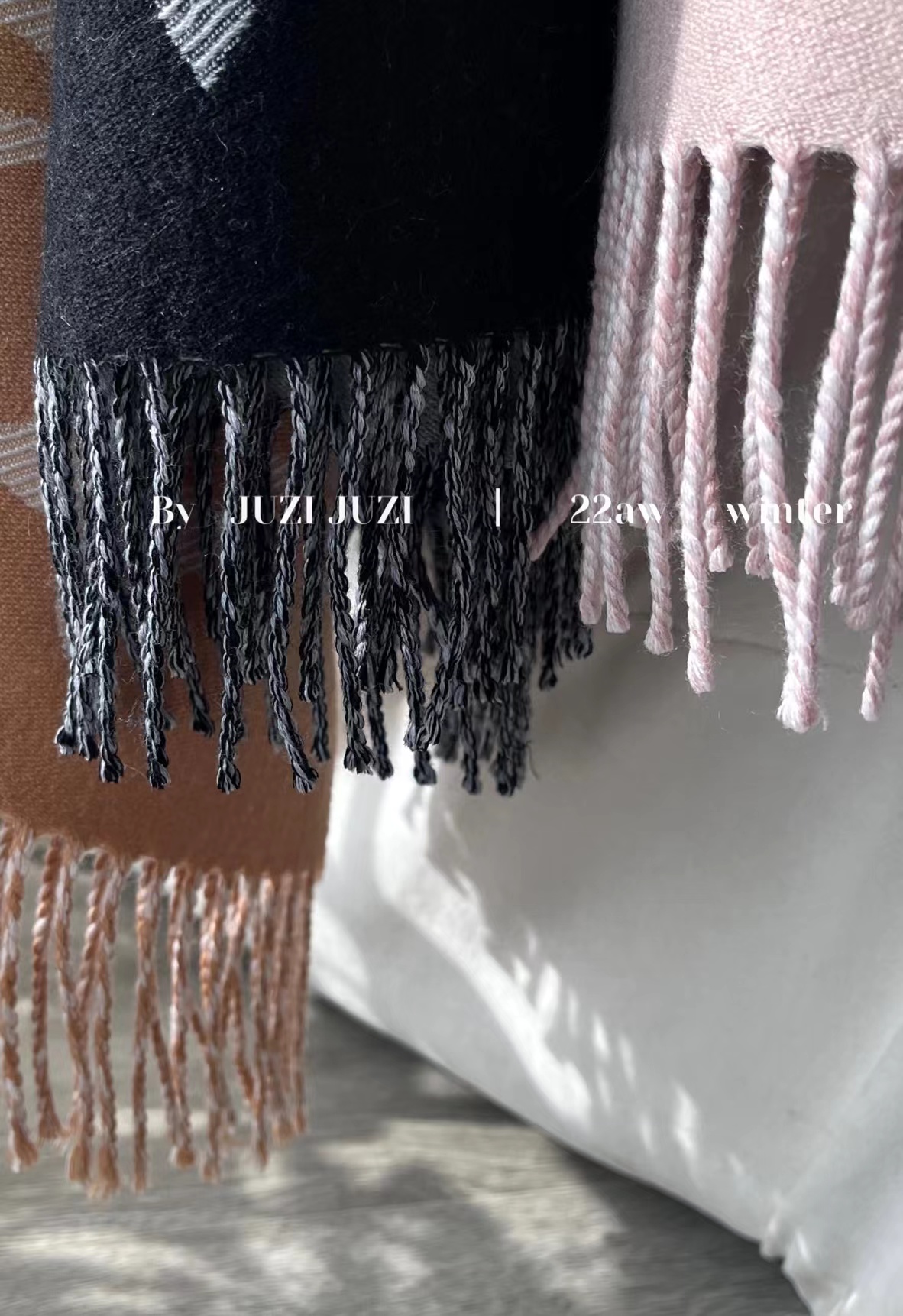 JUZI/24秋冬返场！提花羊毛围巾