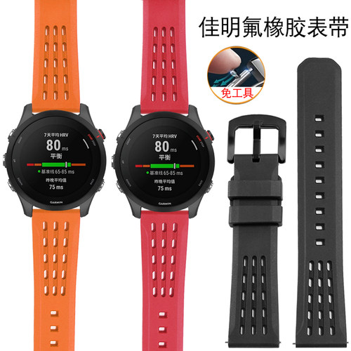 圣琴佳明系列运动氟橡胶表带