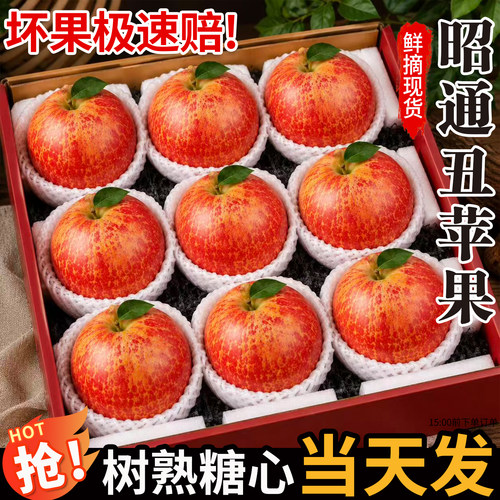 昭通丑苹果新鲜云南冰糖心苹果