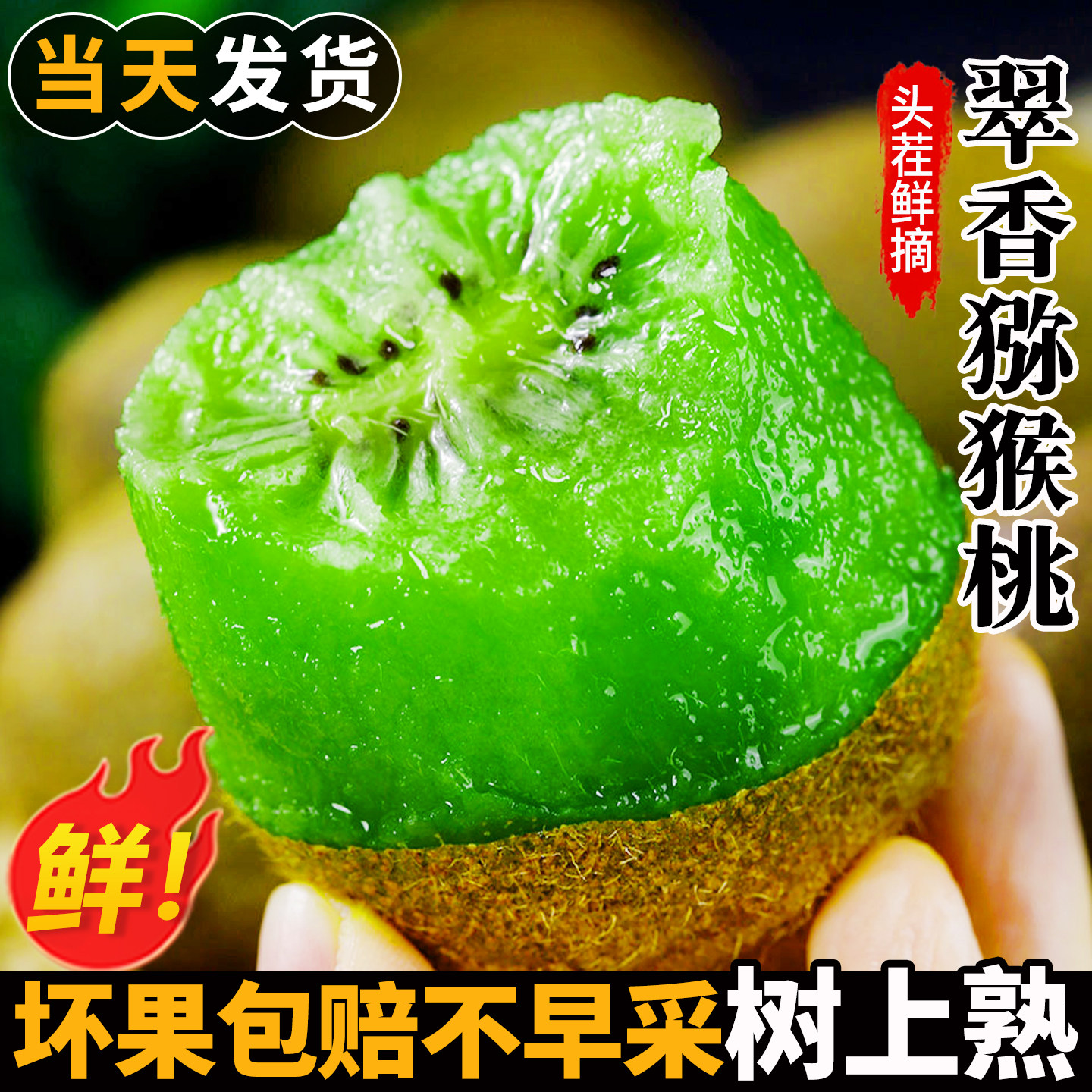 正宗陕西周至翠香猕猴桃新鲜水果