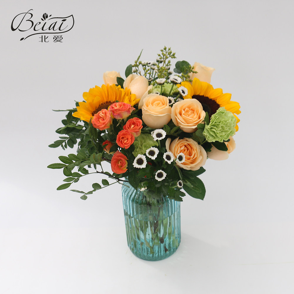 上海天津北京鲜花速递同城配送居家插花办公室包月混搭一周一送花