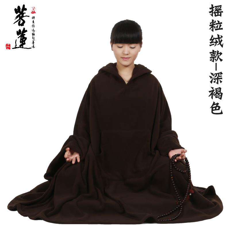 新款菩莲禅修披风打坐披风禅修斗篷禅修服男秋冬僧服居士服僧人打