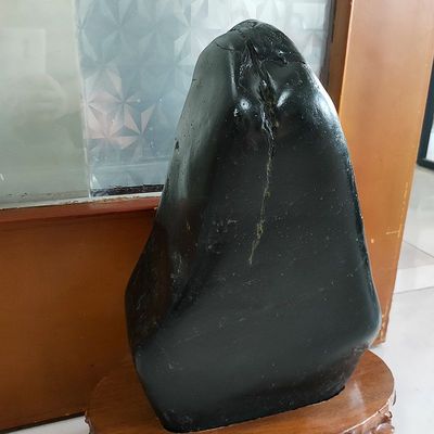 黑青玉籽料形好玉石籽料摆件收藏