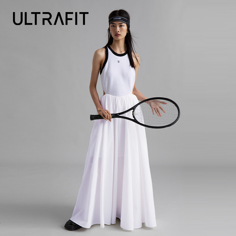 ultrafit女款背心式镂空半身裙