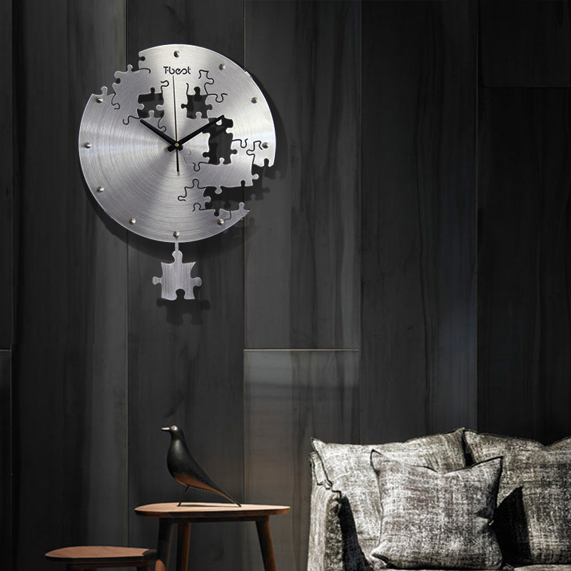 装饰挂表拼图简约时钟个性创意时尚家用艺术钟表挂钟客厅大气异形|ruв категории начало ежедневно, часы, настенные часы - от Buy2taobao.com для оказания профессиональной услуги покупки агента Taobao