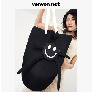 venvennet未未奈笑脸 拥抱包包大容量包包单肩包子母包