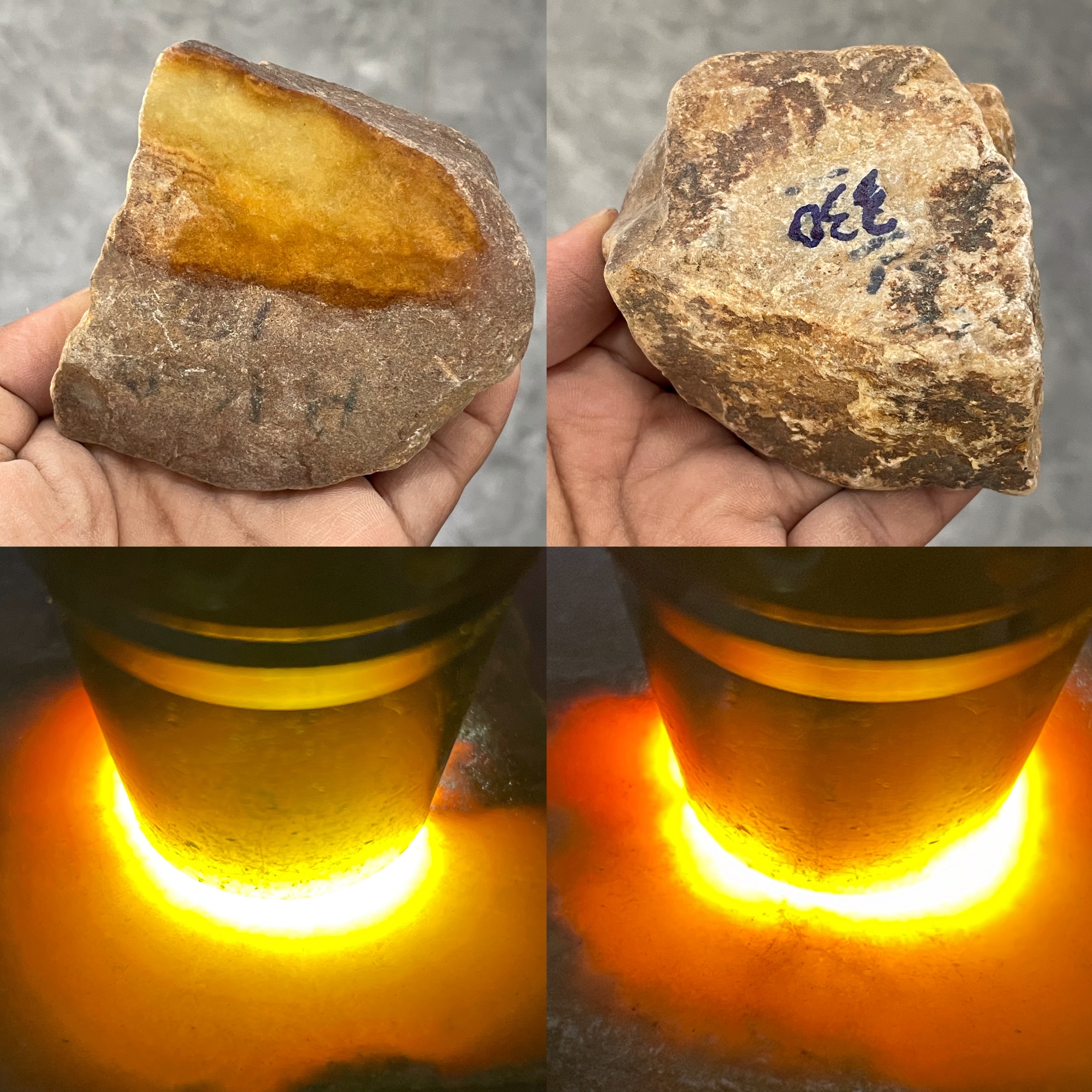 缅甸天然翡翠原石切口料挂件料大马砍场口红翡黄翡
