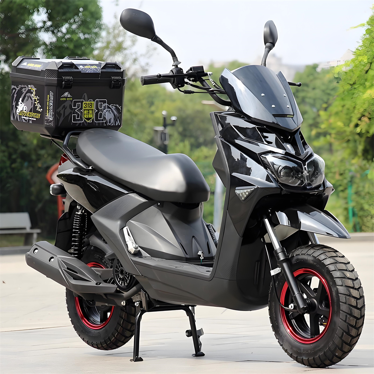 新款雅马哈八代大路虎150CC男士燃油代步TTX山猫越野踏板摩托车