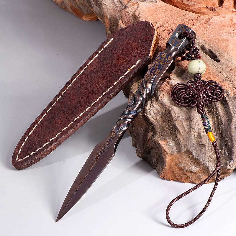 普洱茶刀手工百炼钢锻打茶刀茶器