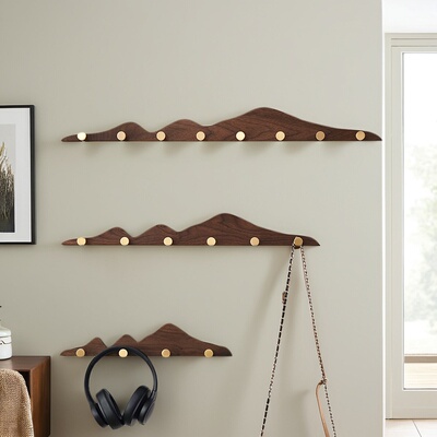 门后免打孔玄关黄铜新款衣帽挂钩