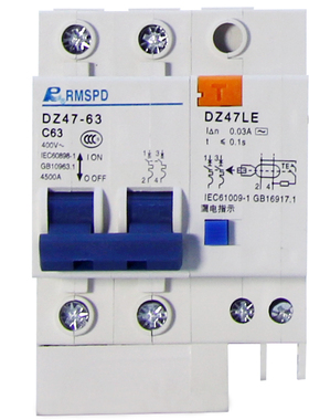 人民家用漏电保护器空调热水器断路器DZ47LE2P3A263A总闸漏保开关