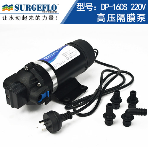 DP-160S 高压往复式隔膜水泵110V220V压路机净水器微小型可乐机泵