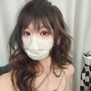 款 护眼角口罩2024新款 女生高颜值蝶形秋冬季 男潮款 波浪形网红爆款