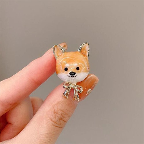 奥特莱斯品牌撤柜清仓折扣捡漏可爱小柴犬胸针百搭outlets女配饰1