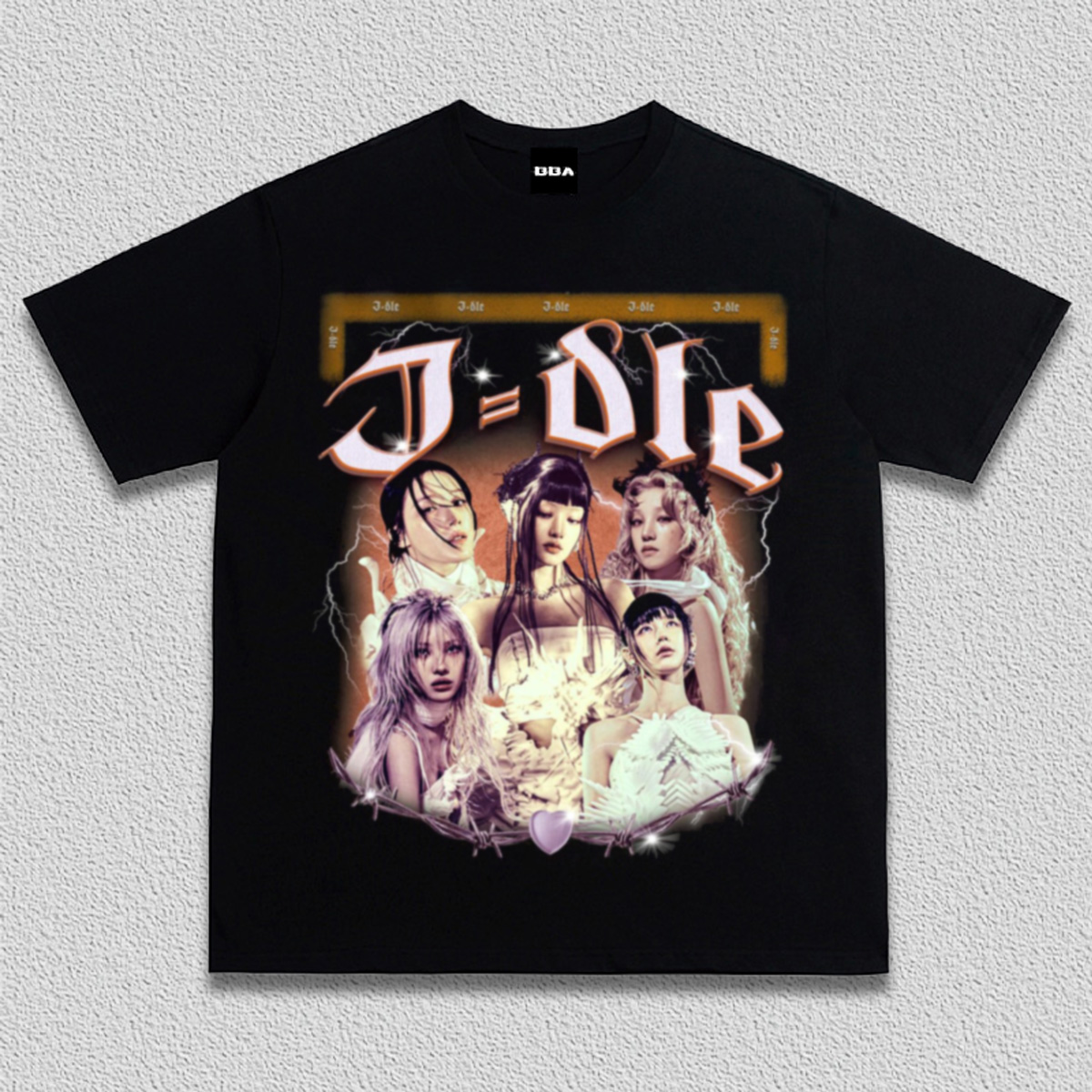 GI-DLE女团周边叶舒华宋雨琦MINNIE MIYEON田小娟男女复古纯棉T恤