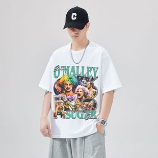 UFC不败新星Sean O'Malley蜜糖肖恩奥马利美式潮纯棉宽松短袖t恤
