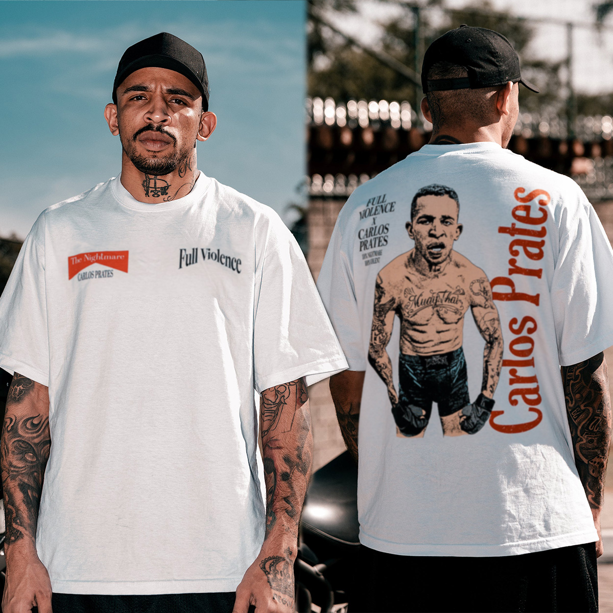 梦魇 卡洛斯普拉特斯同款美式重磅复古纯棉长短袖宽松圆领透气T恤