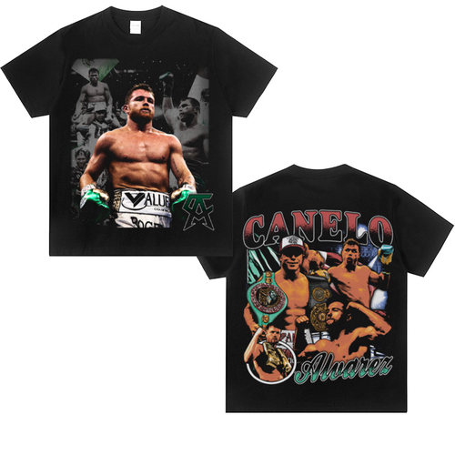 Canelo 卡内罗WBO美式重磅纯棉复古短袖宽松圆领夏季爆款小众T恤