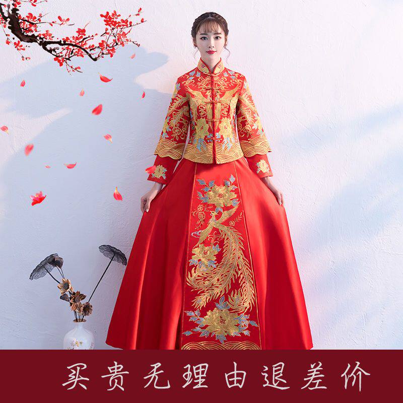 秀禾服新娘2020新款結婚龍鳳褂中式婚紗禮服出閣禮服古代嫁衣秀和在類目 女裝/女士精品, 婚紗/旗袍/禮服, 婚紗中 - 來自Buy2taobao.com提供專業的淘寶代購服務