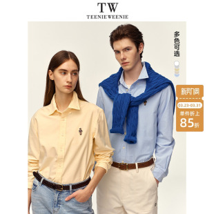 外套美式 TeenieWeenie小熊情侣休闲衬衫 翻领长袖 新款 高级上衣 男款