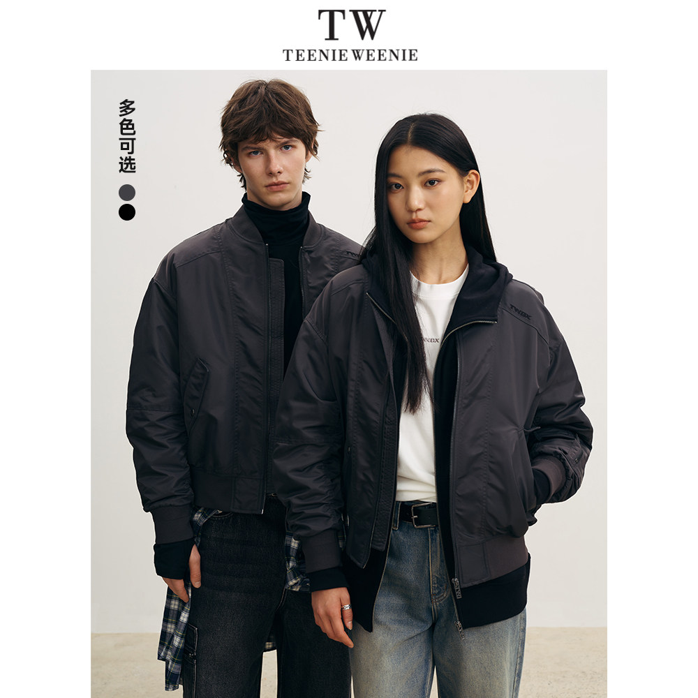 Teenie Weenie小熊男装美式工装飞行员夹克棉服外套