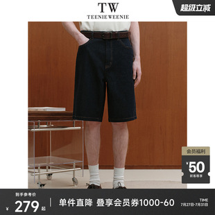 直筒短裤 休闲简约时尚 牛仔裤 TeenieWeenie小熊男装