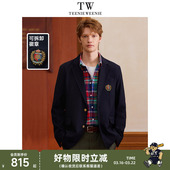 新款 外套2025春年季 学院高智感通勤上衣 西装 TeenieWeenie小熊男装